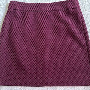 Cranberry and Black Loft Outlet Skirt